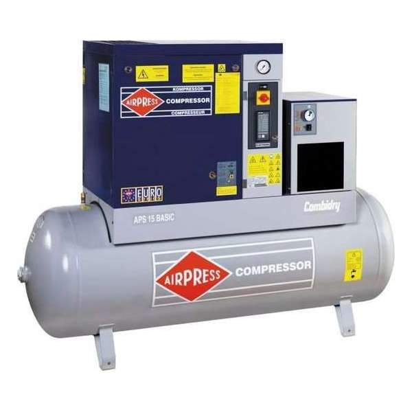 AIRPRESS 400V schroefcompressor combi dry APS 15 basic