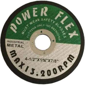 POWER FLEX Slijpschijf - Slijpschijf 115 mm - Slijpschijf metaal - Haakse slijper - 10 stuks - 115x1,6x22,2mm