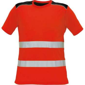 Knoxfield Signalisatie T-shirt HV fluor rood, maat XL - EN471