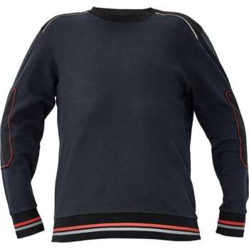 Knoxfield sweater antraciet/rood 2XL