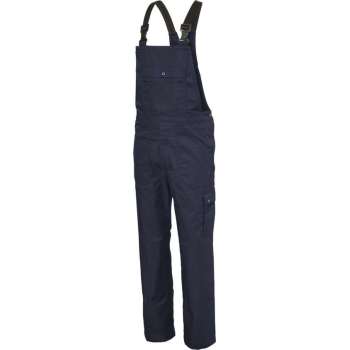 Ultimate Workwear - Amerikaanse Overall COREY (tuinbroek, BIB, bretelbroek) - katoen/polyester 300g/m2- Blauw (Marine/Navy)