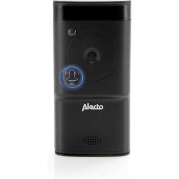 Alecto DVC-1000 Wifi deurbel met camera - Monitor je deurbel wereldwijd met gratis app - Antraciet