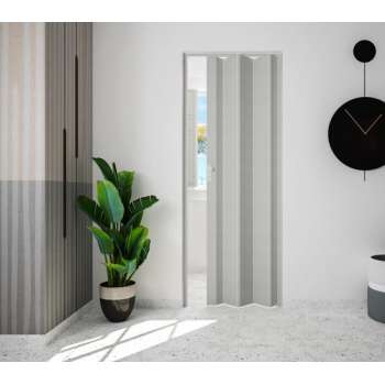 Marley vouwdeur VS Rapid zonder glas, in kleur grijs, met slot, BxH 83x204 cm