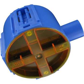 ABB - Inbouwdoos - Hafobox - 50mm - 5/8inch - Incl. Deksel - Blauw - BES LED