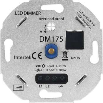 Universele LED Dimmer 3-350 Watt 220-240V - Fase Afsnijding - Universeel