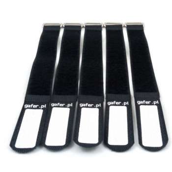 GAFER.PL Tie Straps - kabelbinders - 25x260mm - 5 stuks - zwart