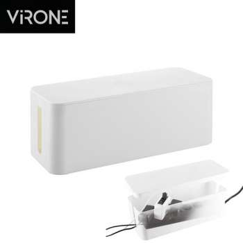 Virone kabelbox - kabelorganizer voor stekkerdozen - Wit - 407/134/154 mm
