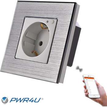 PWR4U® Smart plug - Inbouw stopcontact - Google Home te schakelen - SmartLife