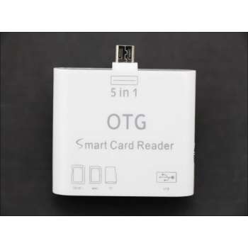 OTG Connection Kit met 5-in-1 Card Reader & USB Hub