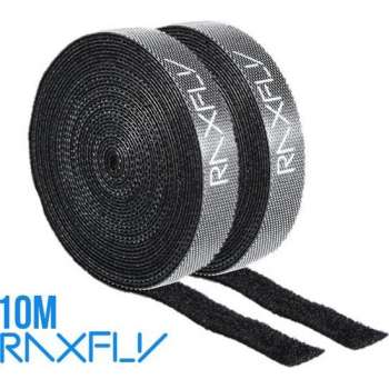 RaxFly Kabel Organiser 10M - Kabel management - Kabel Organizer - Klittenband - Kabelbinder - 15mm dikte