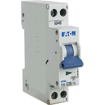 ✅ Eaton installatieautomaat 1P+N C40     PLN6-C40/1N-MW ✅ PROLEDPARTNERS®