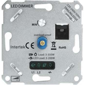 Universele LED dimmer 3-200W | Fase afsnijding