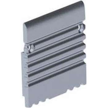 Aluminium Eindkap Voor (Pla) Aluminiumprofiel Voor Ledstrip - Zonder Kabelopening - Zilver
