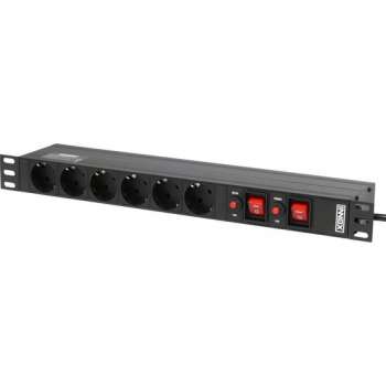 Innox RPD FR14S-FS-CB - 6 stopcontacten - Elk met 10 A circuit breaker