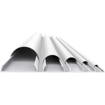Multibrackets Premium aluminium kabelgoot - 160 x 5 cm / wit